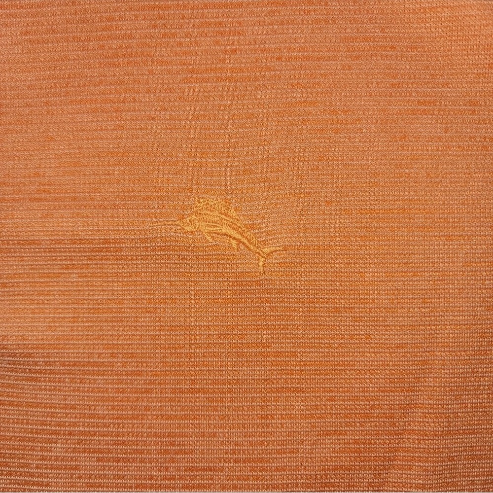 Tommy Bahama Men's Large Orange Polo With Marlin Logo - Picture 3 of 4
